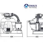 Фильтровальная установка Emaux FSU д. 330 мм (8 м³/ч)