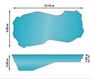 Композитный бассейн Байкал