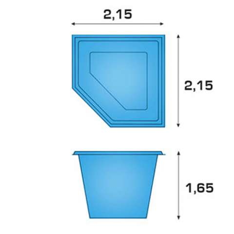Композитный бассейн ДАЙМОНД