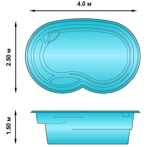 Композитный бассейн ГАРДА