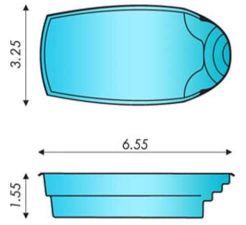 Композитный бассейн ЛЕМАН
