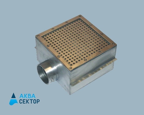 Слив донный АС 09.250 2,5", 250х250 (пленка)
