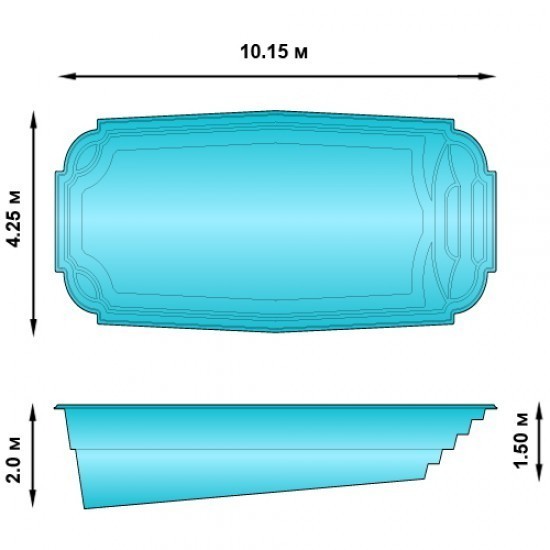Композитный бассейн ТОРРЕНС