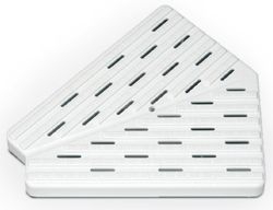 Угловой элемент переливного лотка 335*35 мм, 45 гр.