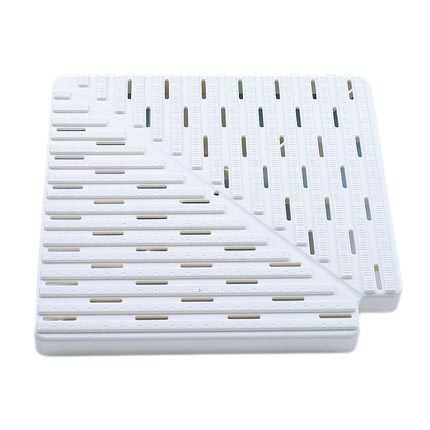 Угловой элемент переливного лотка 245*35 мм, 90 гр.