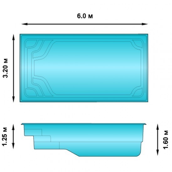 Композитный бассейн ЮТА